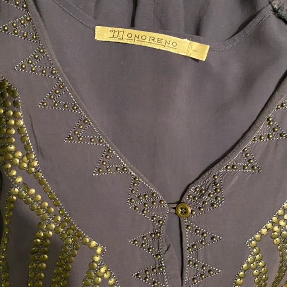 Purple and brass sequence tunic dress with tank - Picture 6 of 6